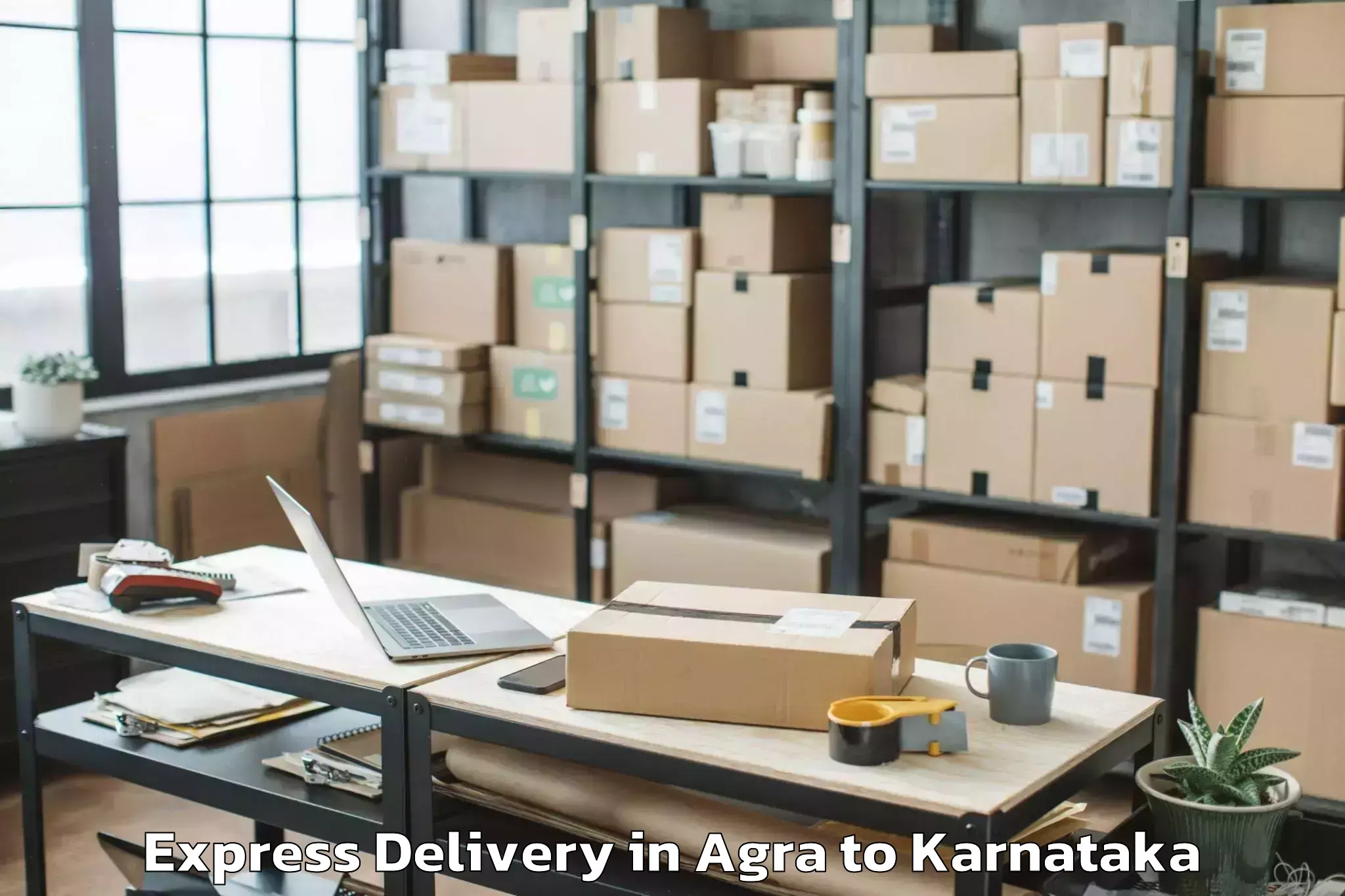 Affordable Agra to Hukeri Express Delivery